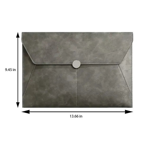 A4 Slim Spacious Magnetic Closure File Bags w/ Pockets