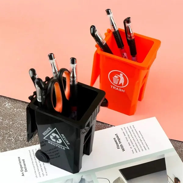Mini Trash & Recycle Pen Holder