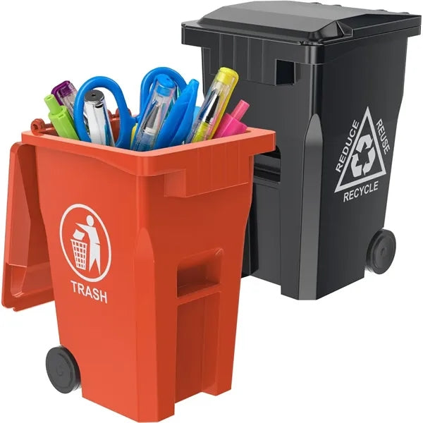 Mini Trash & Recycle Pen Holder