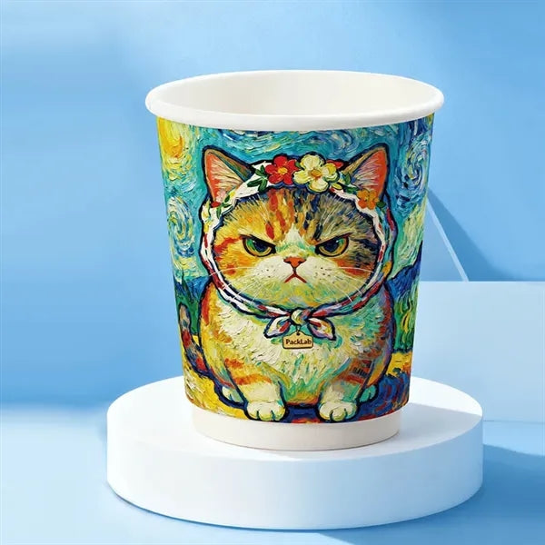 Full Color Imprint 9 OZ Recycled Insulated Paper Cup