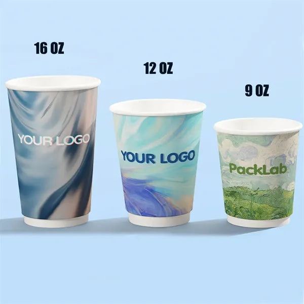Full Color Imprint 9 OZ Recycled Insulated Paper Cup
