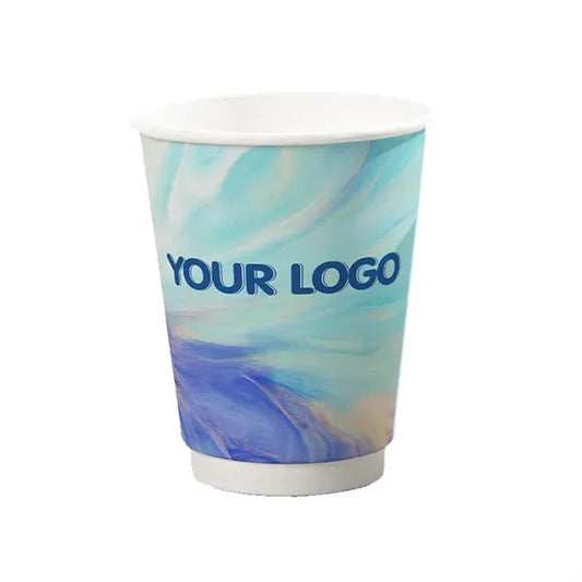 Full Color Imprint 12 OZ Recycled Double Wall Paper Cup