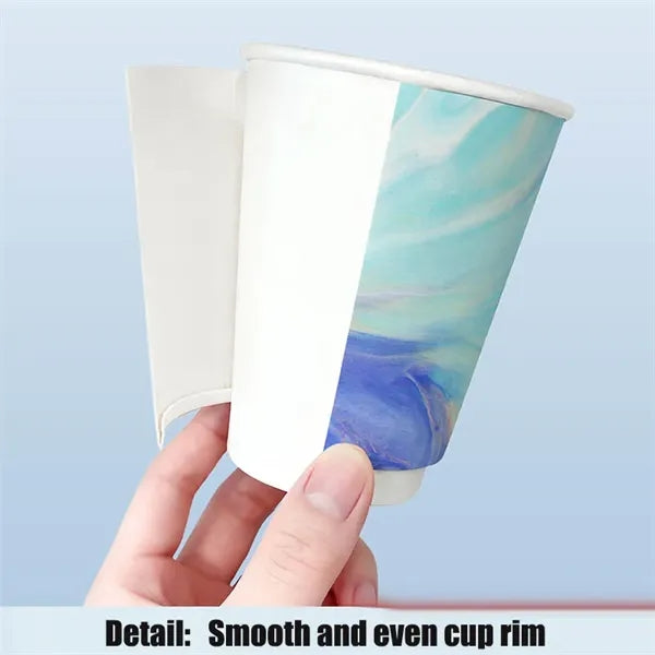 Full Color Imprint 12 OZ Recycled Double Wall Paper Cup