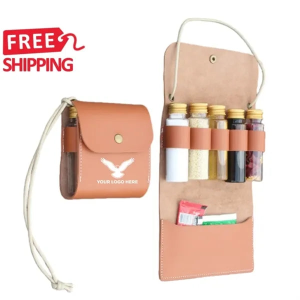 Portable Spice Bag Set five jars