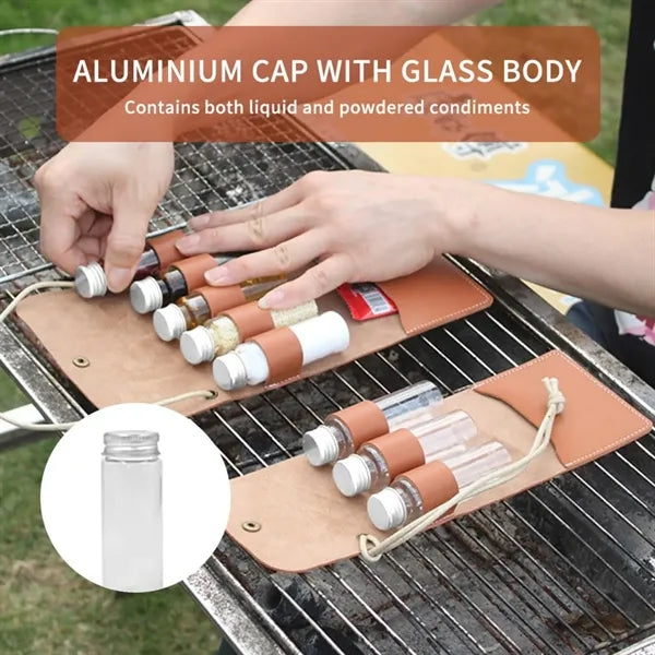 Portable Spice Bag Set five jars