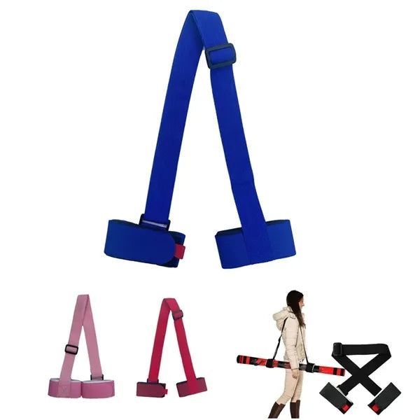 Adjustable Ski Carry Strap with Shoulder Handle