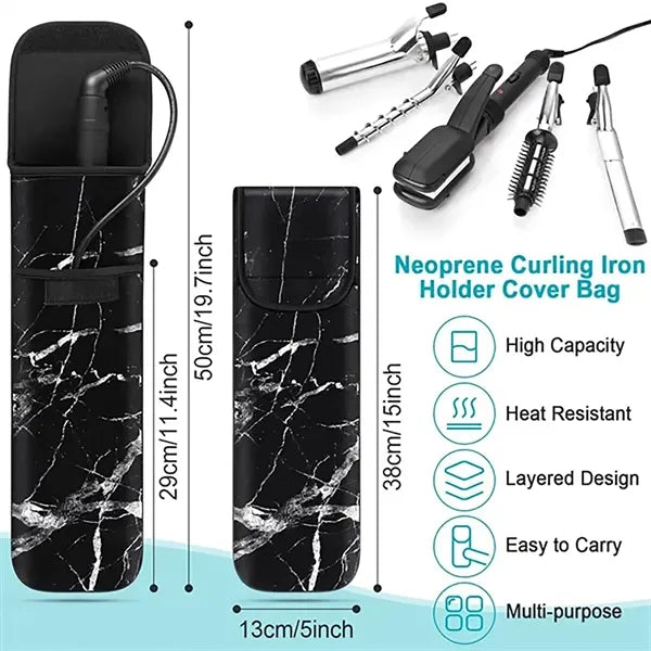 Neoprene Curling Iron Case for Travel