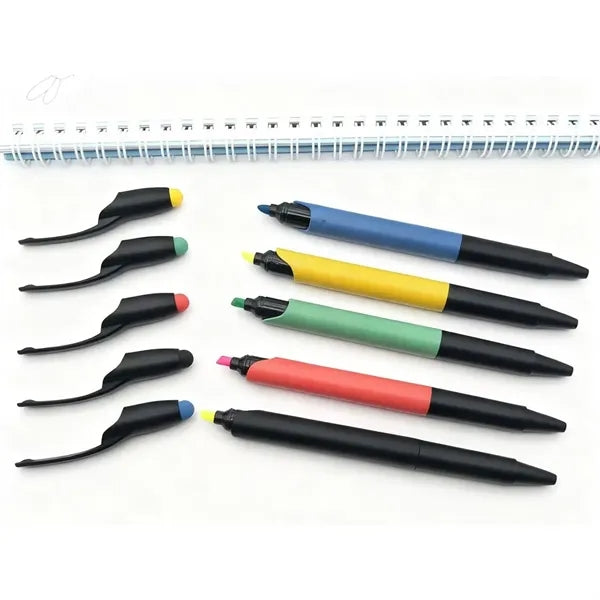 3-in-1 Highlighter Ballpoint Stylus Pen