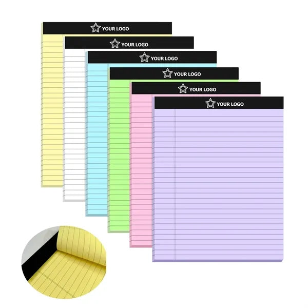 Multi-Color Tear-Away A4 Lined Note Pad