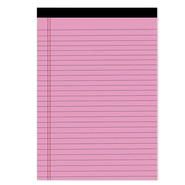 Multi-Color Tear-Away A4 Lined Note Pad