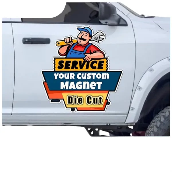 Die Cut Car Magnet Outdoor Business Sign