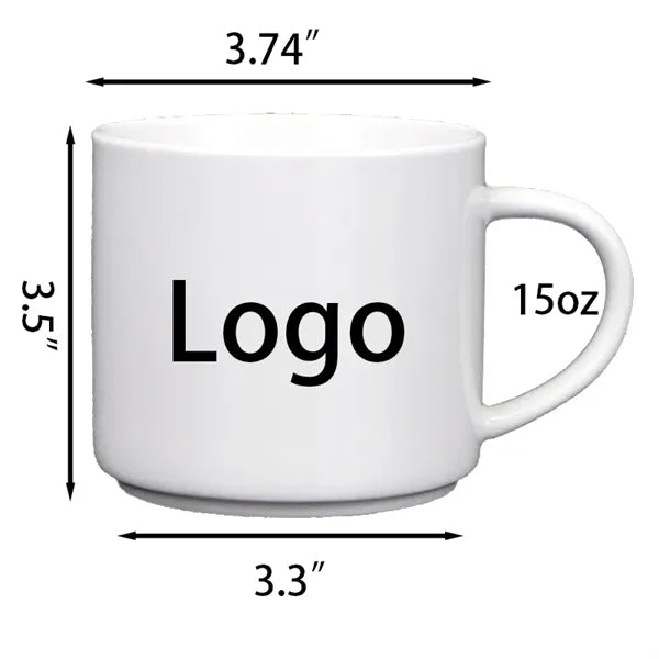 15oz stackable ceramic mug