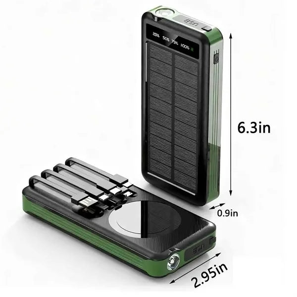 10000mAh Portable Solar Power Bank