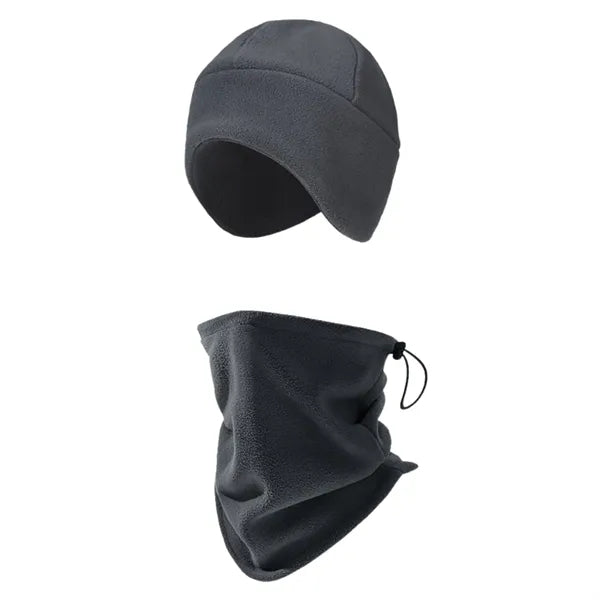 2 in 1 Warm Beanie Knit Hat And Scarf Set Winter Outdoor