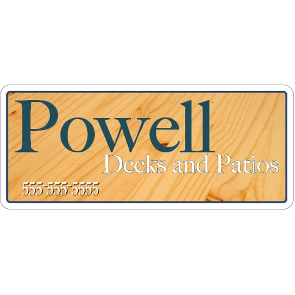 18" X 7.625" - 4CP Magnetic Sign