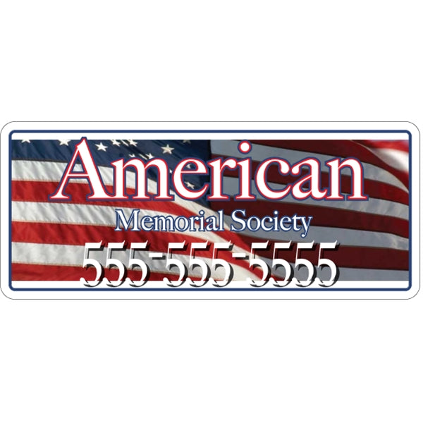 18" X 7.625" - 4CP Magnetic Sign