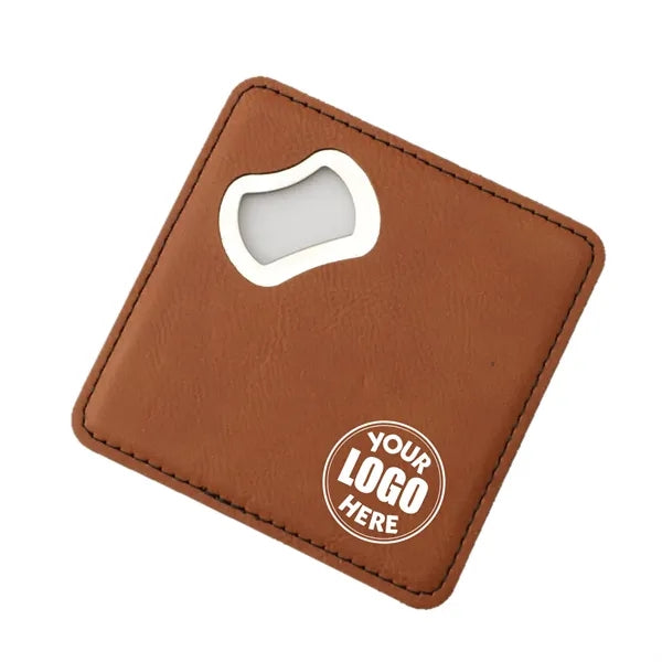 Leather Square Opener Coaster