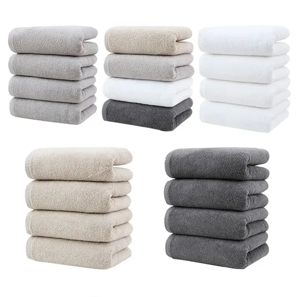 Solid Color Cotton Towels