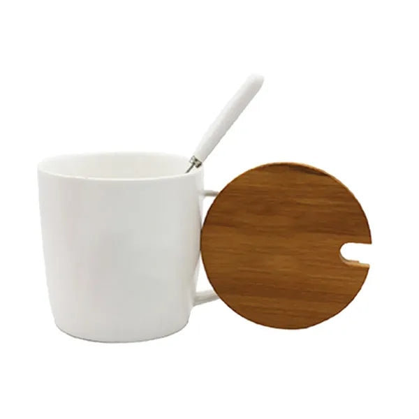 Ceramic Coffee Mug With Spoon