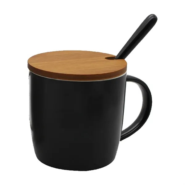 Ceramic Coffee Mug With Spoon