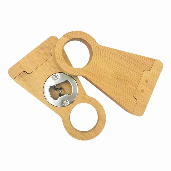 Bamboo Multi-Function Bottle Opener