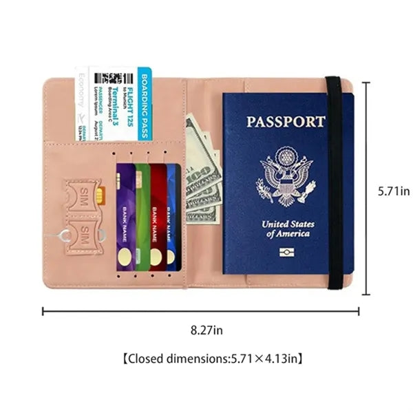 RFID Blocking Travel Wallet with ID Slots