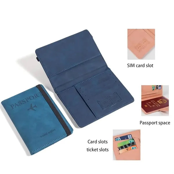 RFID Blocking Travel Wallet with ID Slots