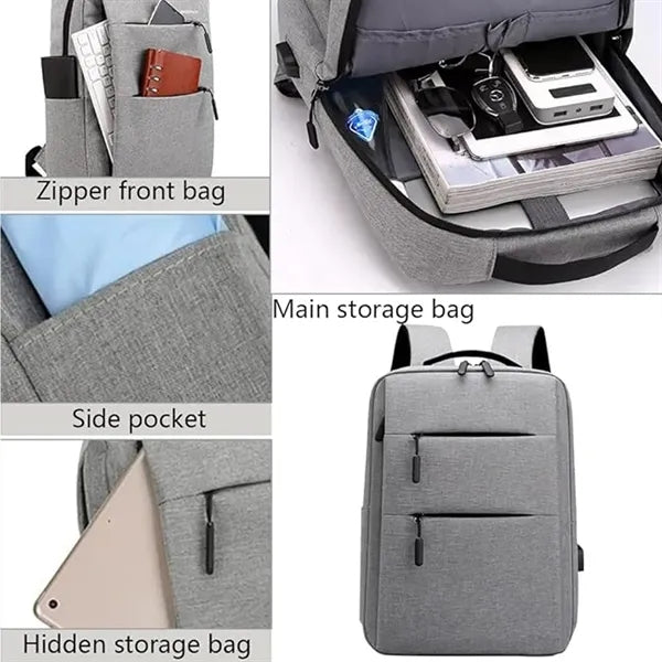 Multifunctional Laptop Backpack with USB Charging Port