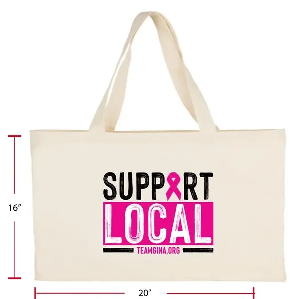 Canvas Cotton Tote Bag, 16"x20"