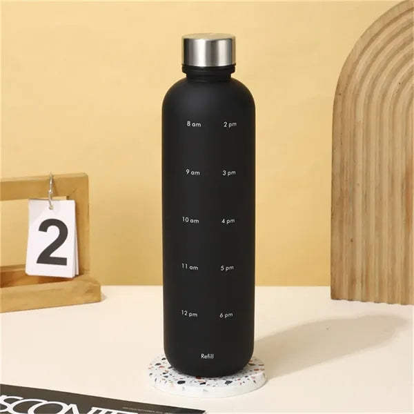 32oz Time-Marked Gradient Water Bottle for Daily Hydration