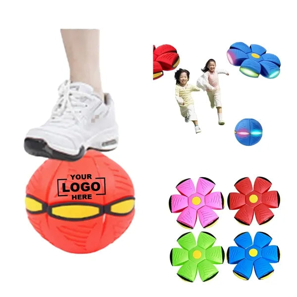 LED Magic Flying Spring Transform Disc Toy