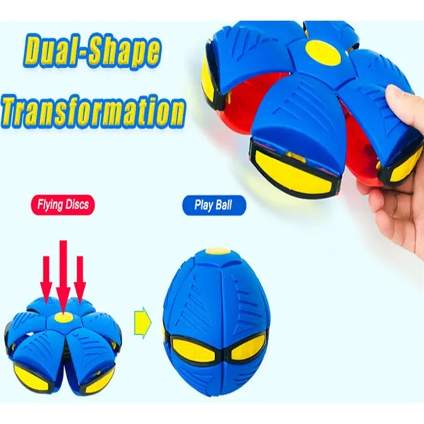 LED Magic Flying Spring Transform Disc Toy