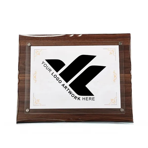 Butterfly-edged wooden certificate frame
