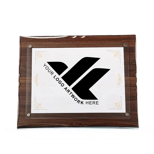 Butterfly-edged wooden certificate frame