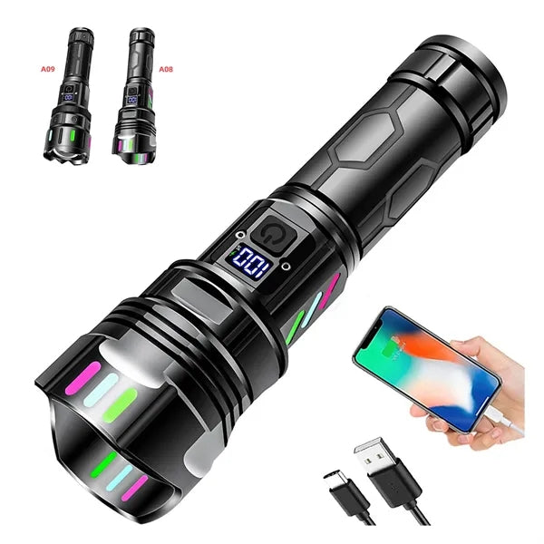 Outdoor Super-Bright Retractable Flashlight