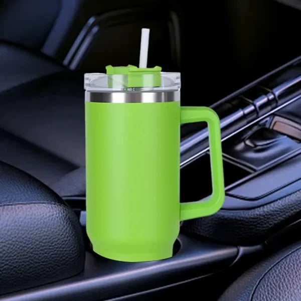 40oz Stainless Steel Vacuum Tumbler with Straw