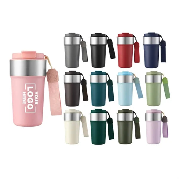 Stainless Steel Coffee Tumbler with Handle
