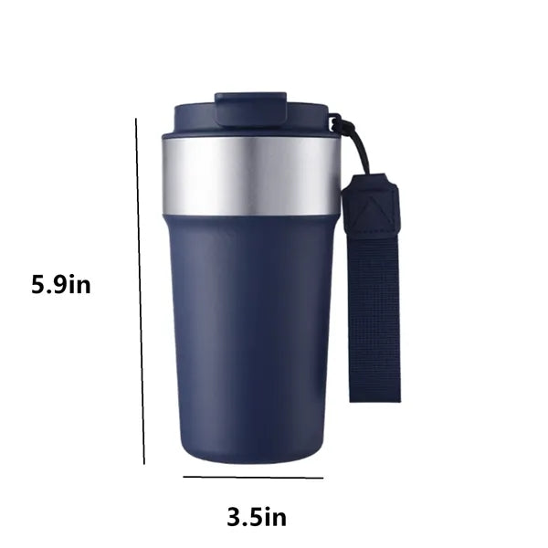 Stainless Steel Coffee Tumbler with Handle