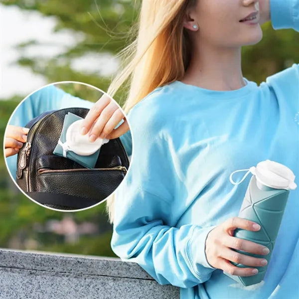 Collapsible Silicone Sports Bottle