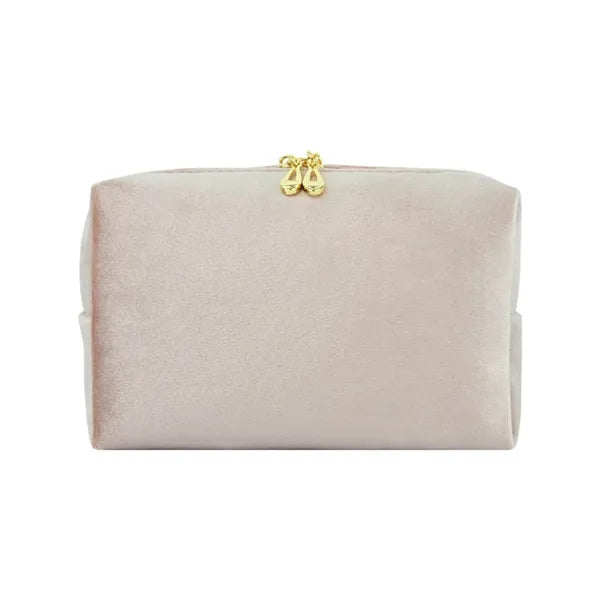 Soft Plush Cosmetic Pouch Zipper Travel Toiletry Bag