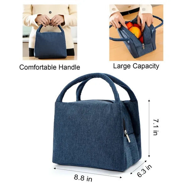 Insulated 300D Oxford Lunch Bag with 6-Can Capacity