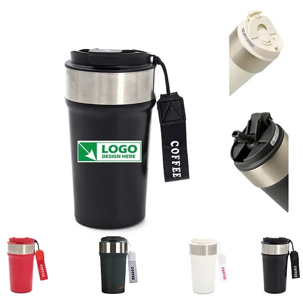 17oz Vacuum Insulated Coffee Cup with Straw