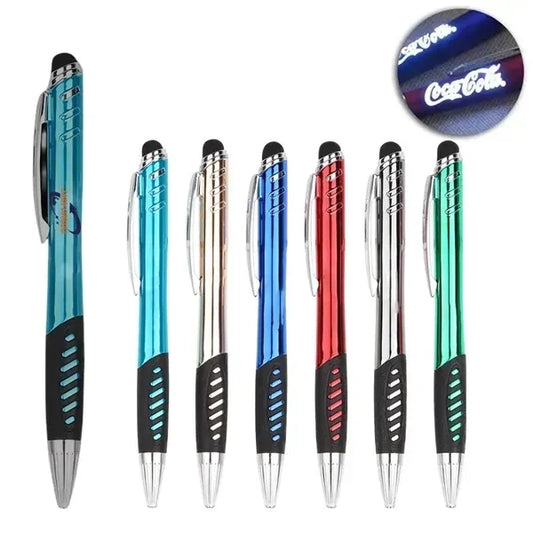 Laser Engraved Metal Ballpoint Pens With Illuminate