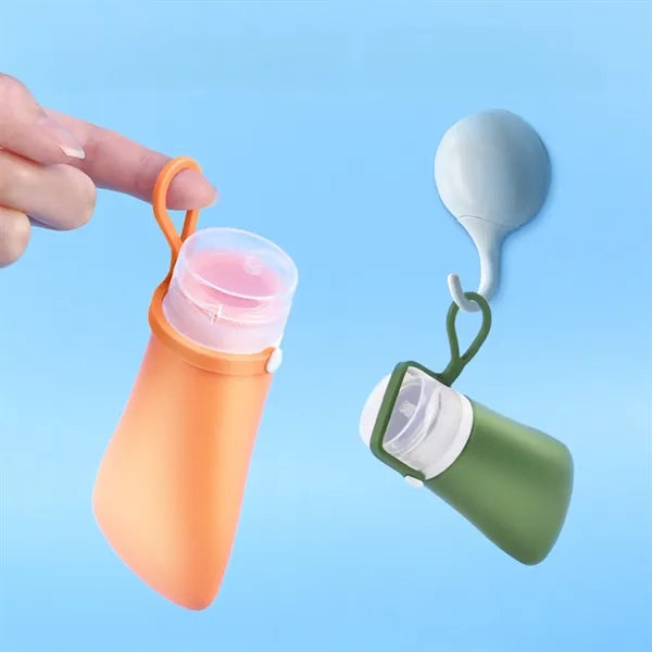 4-pack toiletries travel bottle, 3 oz refillable container