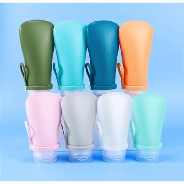 4-pack toiletries travel bottle, 3 oz refillable container