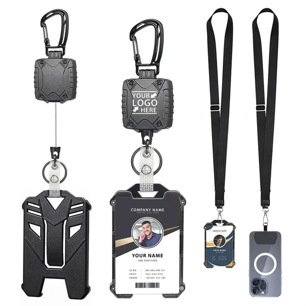 Heavy Duty Retractable Clip Badge Holder