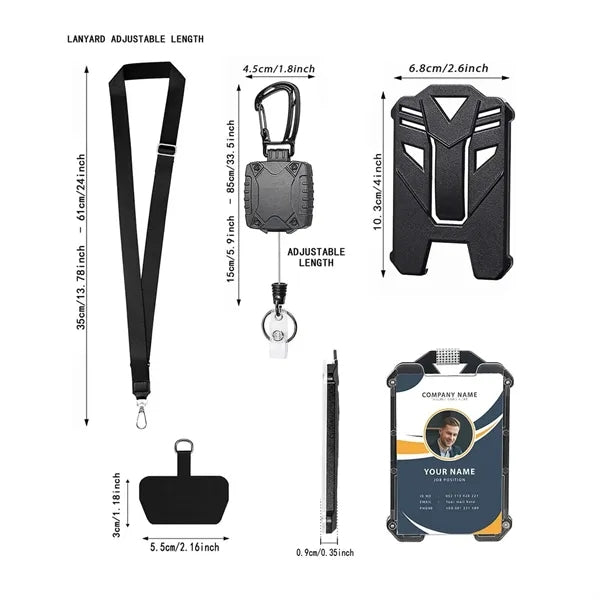 Heavy Duty Retractable Clip Badge Holder