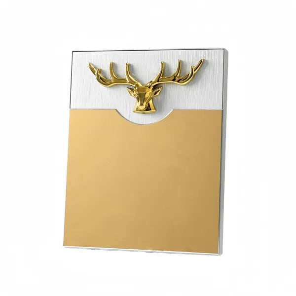 Antler Metal Certificate Plaque