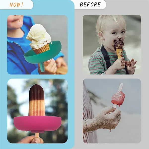 Anti-Mess Silicone Ice Cream Holder