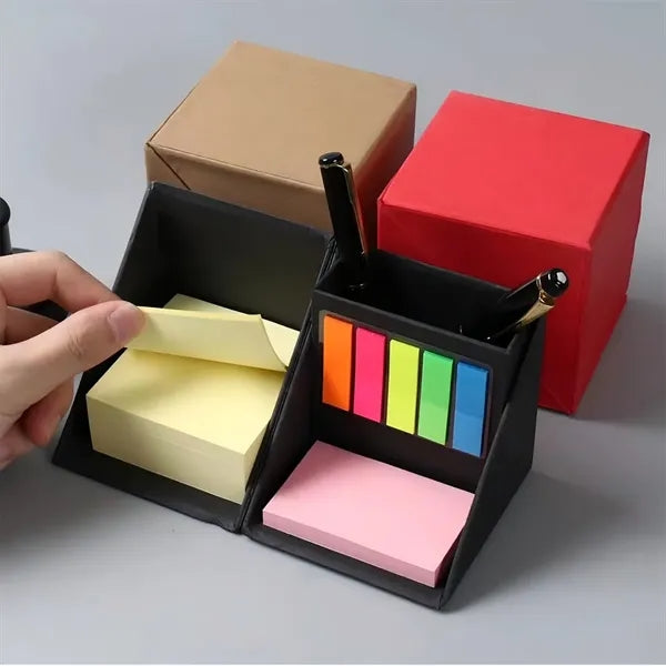 Stationery Cube Shaped Sticky Notes Box
